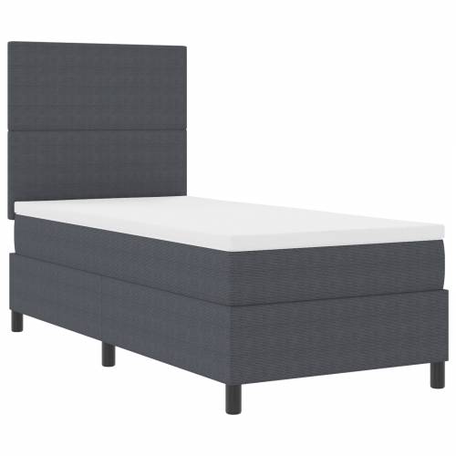 Boks opružni krevet s madracem & LED tamno siva 80x200 cm Kordura Cijena