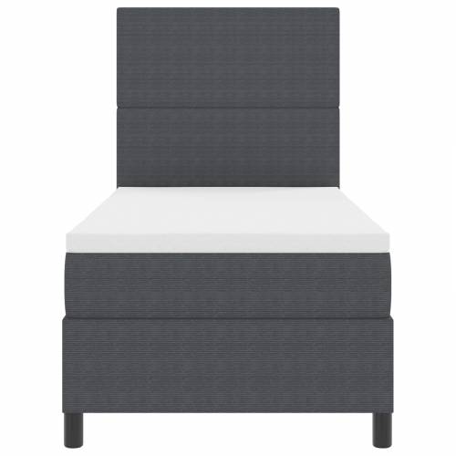 Boks opružni krevet s madracem & LED tamno siva 80x200 cm Kordura Cijena