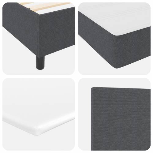 Boks opružni krevet s madracem & LED tamno siva 80x200 cm Kordura Cijena