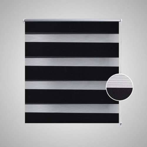 Rolo crne zavjese sa zebrastim linijama 40 x 100 cm Cijena