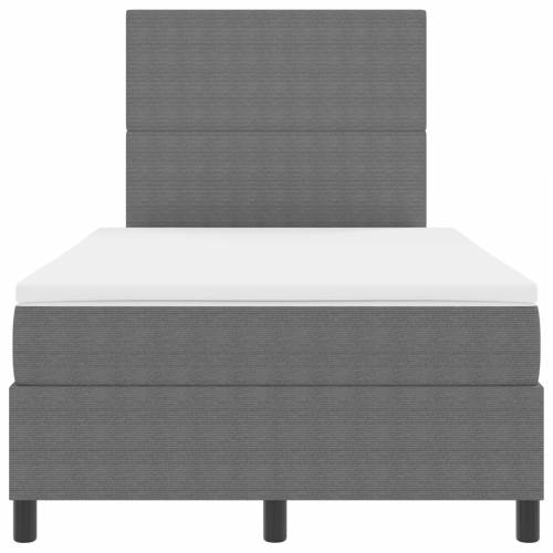 Box Spring Krevet s Madracem i LED Svjetlom Svijetlo Siva 120x200 cm Tkanina od žakarda Cijena