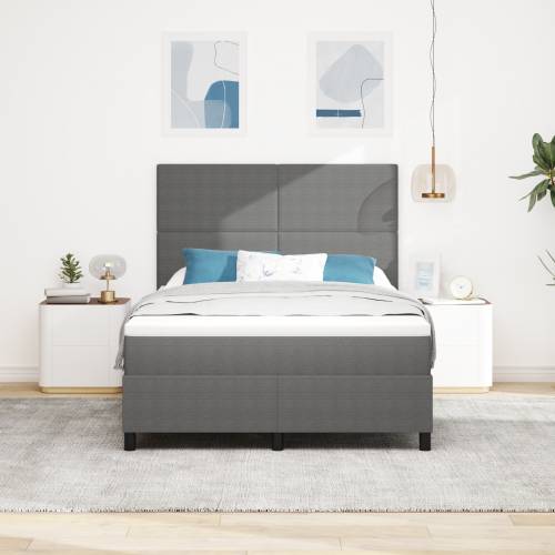 Krevet na Izvlačenje s Madracem & LED Svjetlom Svijetlo Sivi 140x200 cm Žoržet Cijena