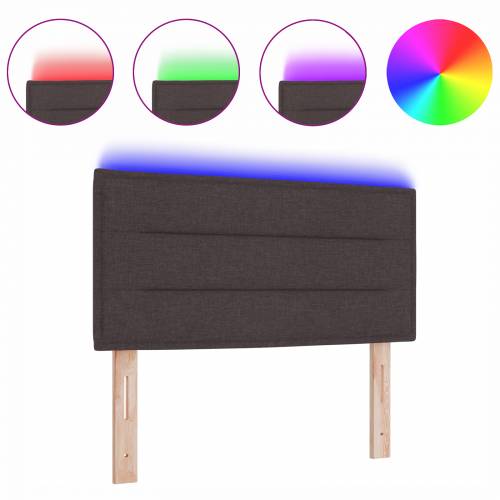 LED uzglavlje Linije dizajn Tamno smeđe 90 cm Tkanina Cijena
