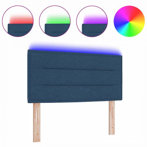 LED uzglavlje Linije Dizajn Plava 90 cm Tkanina Cijena
