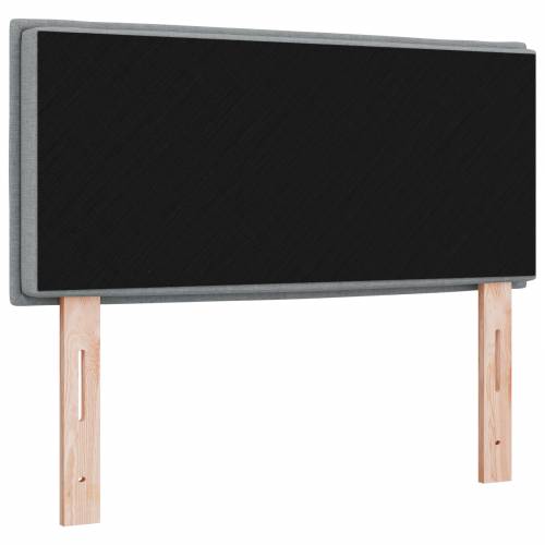 LED uzglavlje s linijama dizajna svjetlosive boje 100 cm tkanine Cijena