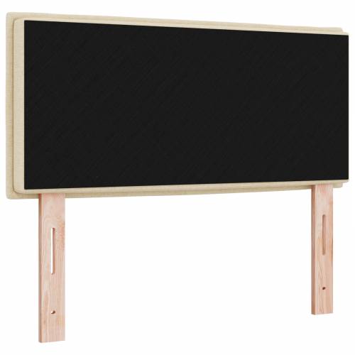 LED uzglavlje s linijama dizajna krem 100 cm tkanina Cijena