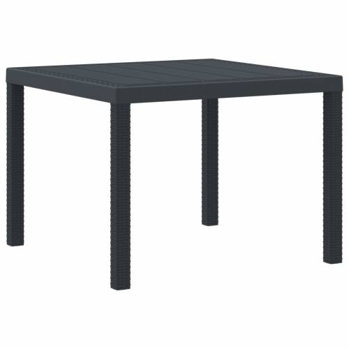 Set za blagovanje u vrtu od 3 dijela s jastucima Antracit Poly Rattan Cijena