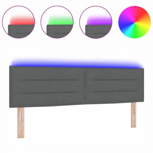LED uzglavlje Linije dizajn tamnosivo 72 cm platno Cijena