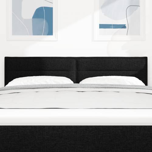LED uzglavlje linije dizajn crno 72 cm tkanina Cijena