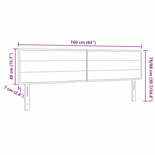 LED uzglavlje s linijama dizajna svjetlosivo 80 cm tkanina Cijena