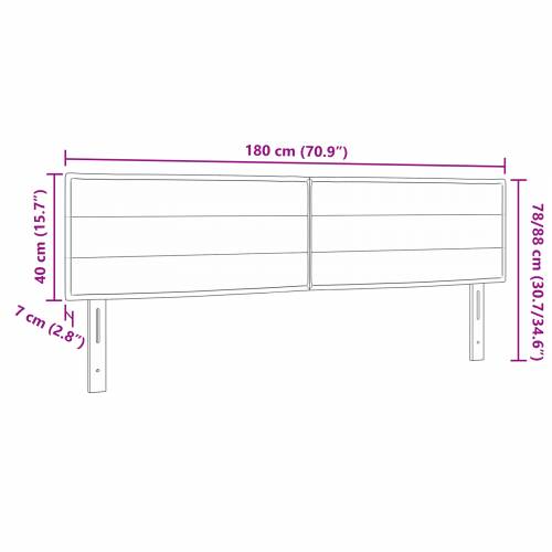LED uzglavlje linija dizajn Taupe 90 cm tkanina Cijena