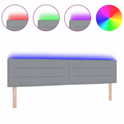 LED uzglavlje linije dizajn svjetlosivo 200 cm tkanina Cijena