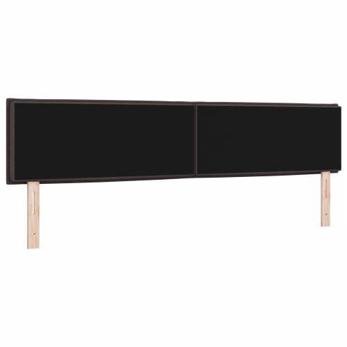 LED uzglavlje s dizajnerskim linijama tamno smeđe 100 cm tkanina Cijena