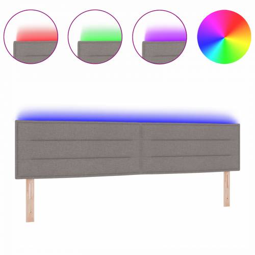 LED uzglavlje Lines Design Taupe 200 cm Tkanina Cijena