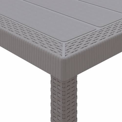 set od 9 dijelova za vrtno blagovanje s jastucima bijeli poly rattan Cijena