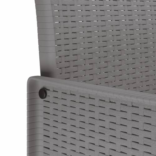 set od 9 dijelova za vrtno blagovanje s jastucima bijeli poly rattan Cijena