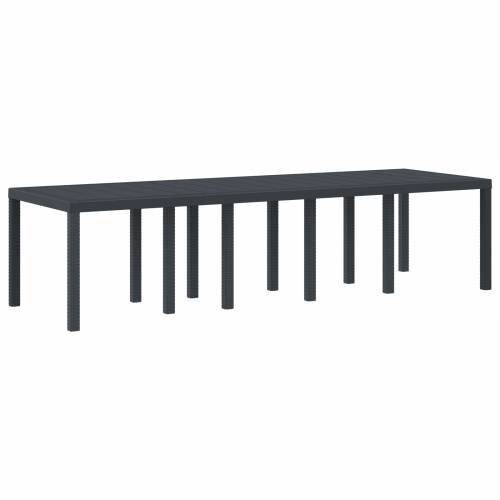 set za obrok u vrtu s 11 komada antracit plastični ratan Cijena