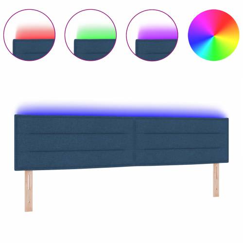 LED uzglavlje s plavim dizajnom 100 cm tkanina Cijena