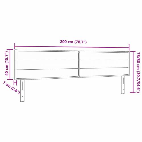 LED uzglavlje s plavim dizajnom 100 cm tkanina Cijena