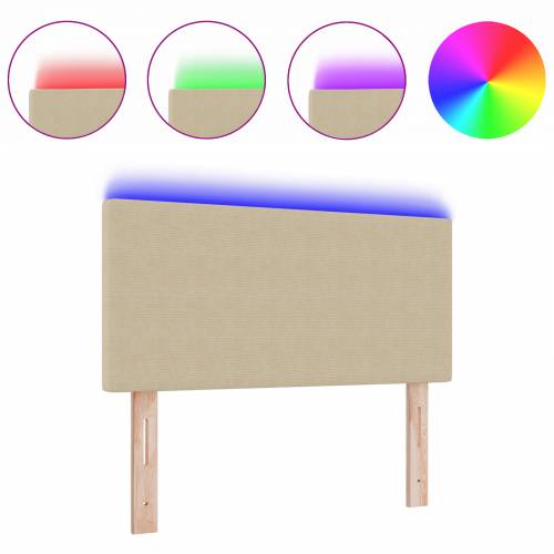 LED Uzglavlje - Jednostavan dizajn, svijetlo zelena/siva, 90 cm, baršunasto Cijena
