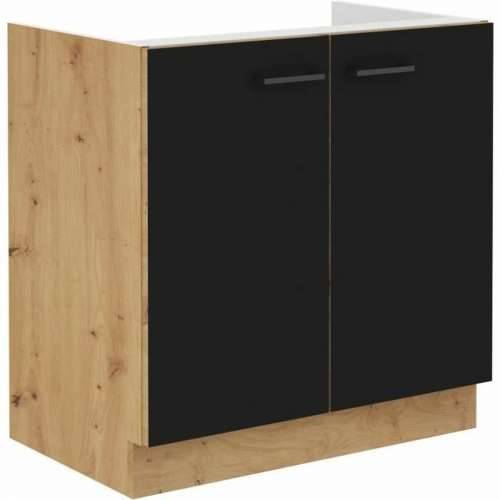 Ormarić za sudoper Crna noir Mat crna 80 cm Cijena