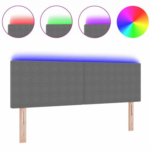 LED uzglavlje jednostavnog dizajna, svjetlosiva, 72 cm, od korduroja Cijena