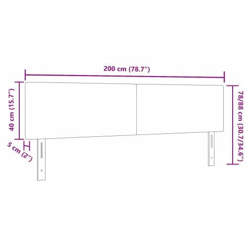 LED uzglavlje jednostavnog dizajna svijetlozelena siva 100 cm od korduroj tkanine Cijena