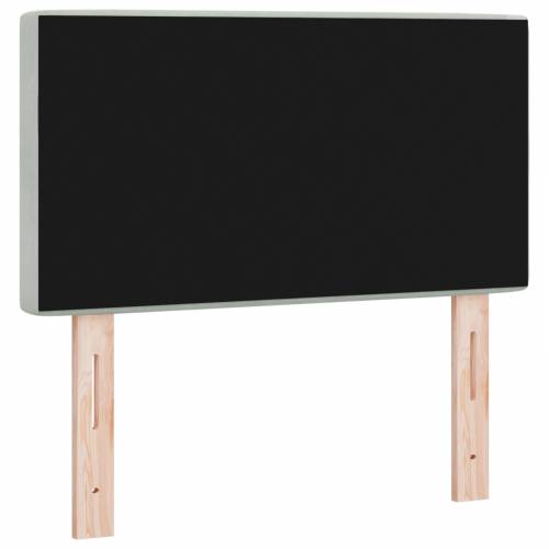 LED uzglavlje s kristalnim gumbima tufcana svjetlosivo 80 cm baršunasto Cijena