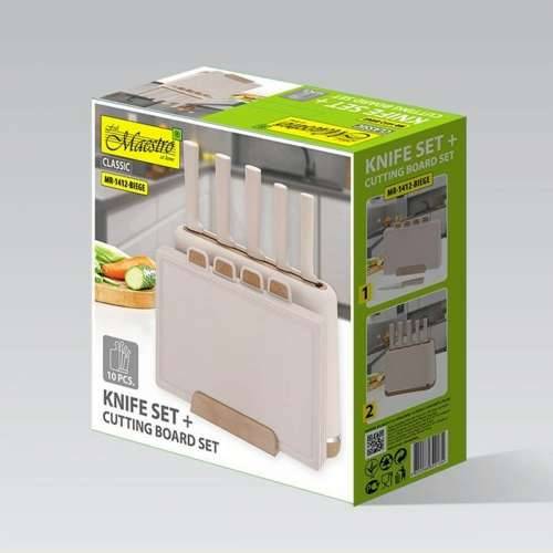 Set Kuhinjskih Noževa i Stalak Feel Maestro MR-1412-BEIGE Cijena