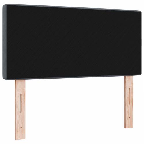LED uzglavlje s kristalnim dugmadi Tamnosivo 90 cm Baršun Cijena