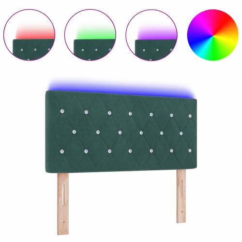 LED Njuška s Kristalnim Gumicama Tamnozelena 100 cm Baršun Cijena