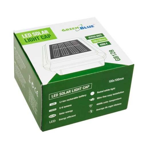 Solarna svjetiljka Greenblue GB128 Crna Cijena
