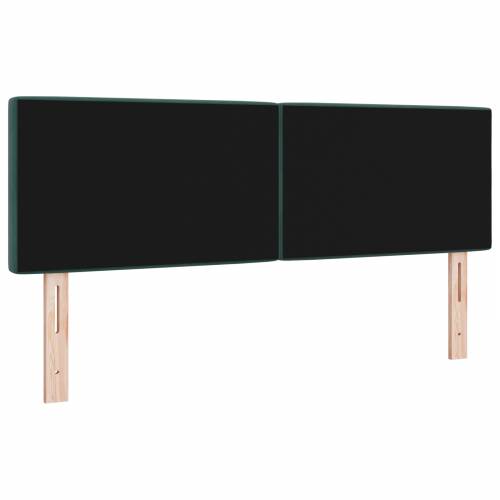 LED uzglavlje s kristalnim gumbima, tamnozeleno 72 cm, baršun Cijena