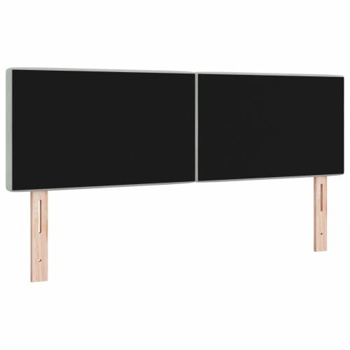 LED Uzglavlje s Kristalnim Gumbima Poničeno Svjetlosivo 80 cm Baršun Cijena