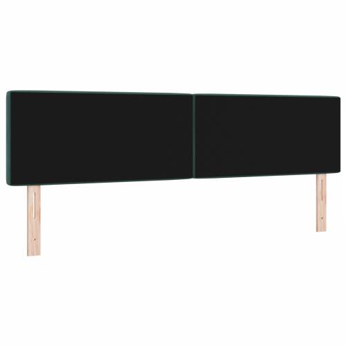 LED uzglavlje s kristalnim dugmadi tamno zelena 90 cm baršun Cijena