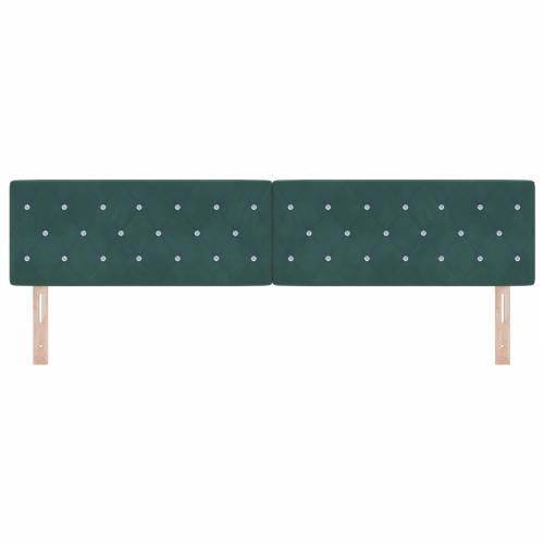 LED uzglavlje s dijamantnim gumbom tamnozeleno 100 cm baršun Cijena