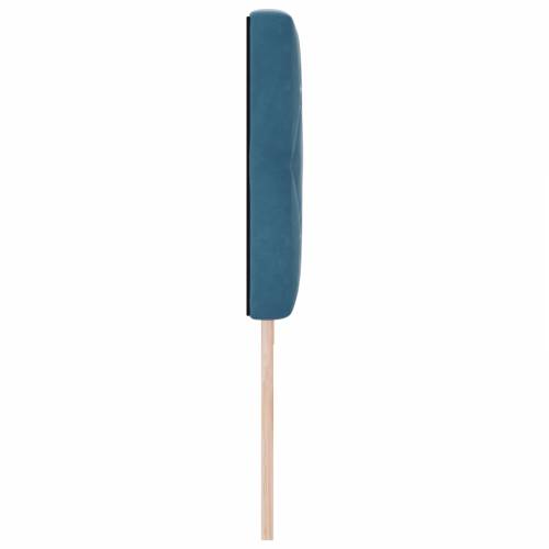 Tamnoplav uzglavlje Set od 2 Tamno plavo Tkanina 200 cm USB-C Cijena