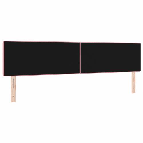 LED uzglavlje s kristalnim dugmadi tufted ružičasto 100 cm baršun Cijena