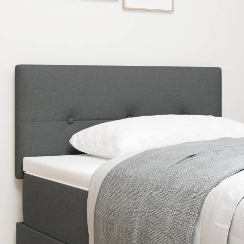 LED Uzglavlje S Botunima Tamno Sivo 80 cm Tkanina Cijena