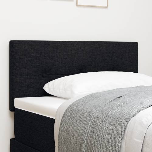 LED uzglavlje s gumbima, crno, 80 cm, tkanina Cijena