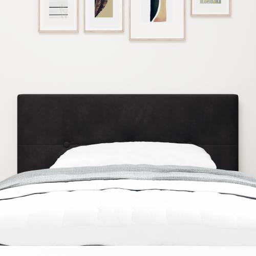 LED uzglavlje s gumbima, crno, 80 cm, baršun Cijena