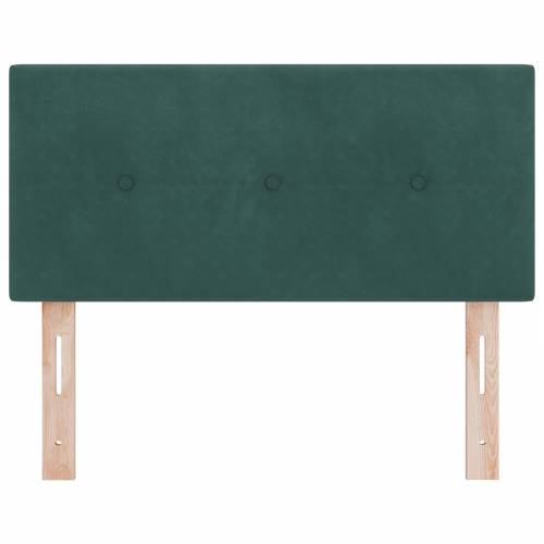 LED uzglavlje s gumbima, tamnozelena, 80 cm, baršun Cijena