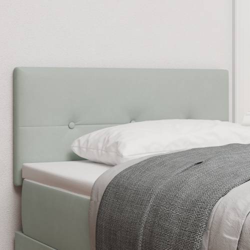 LED Uzglavlje s gumbićima svjetlosiva 90 cm Baršun Cijena