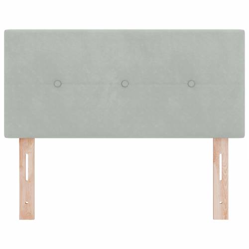 LED Uzglavlje s gumbićima svjetlosiva 90 cm Baršun Cijena