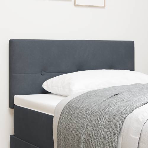 LED Uzglavlje S Dukserici Tamno Sivo 90 cm Baršun Cijena