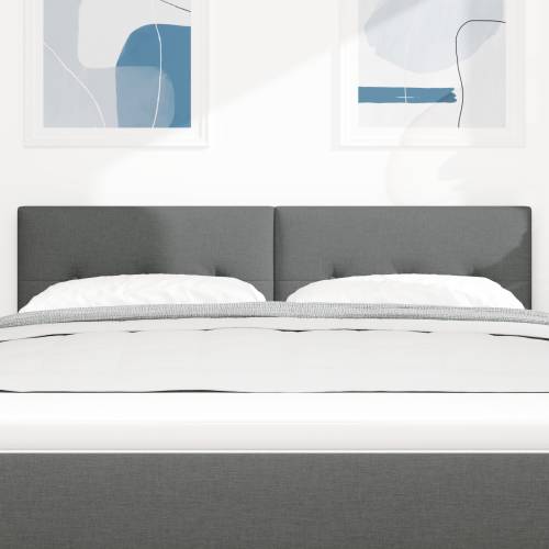 LED Uzglavlje s gumbima, tamnosivo, 72 cm, tkanina Cijena