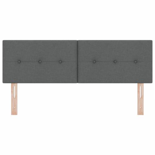 LED Uzglavlje s gumbima, tamnosivo, 72 cm, tkanina Cijena