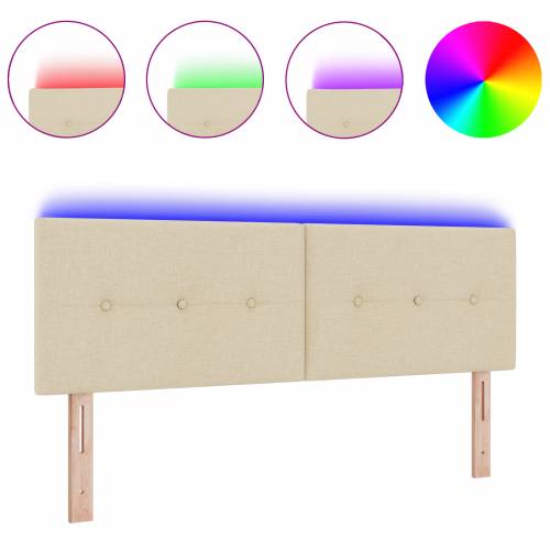 LED uzglavlje s gumbima krem 72 cm tkanina Cijena