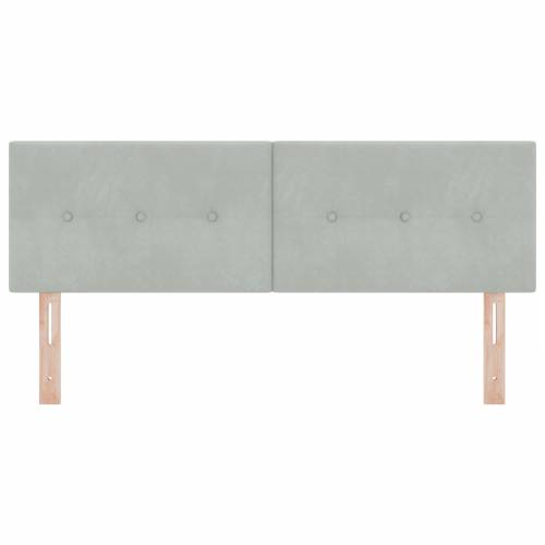 LED Uzglavljem S dugmadi u svijetlosivoj boji 72 cm od Baršuna Cijena