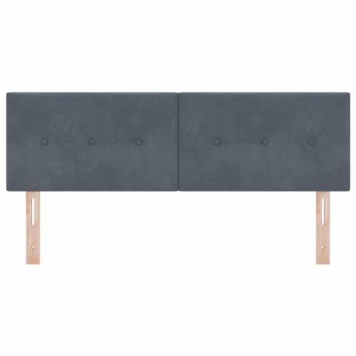 LED Uzglavlje S Dugim Duglima Tamno Siva 72 cm Baršun Cijena